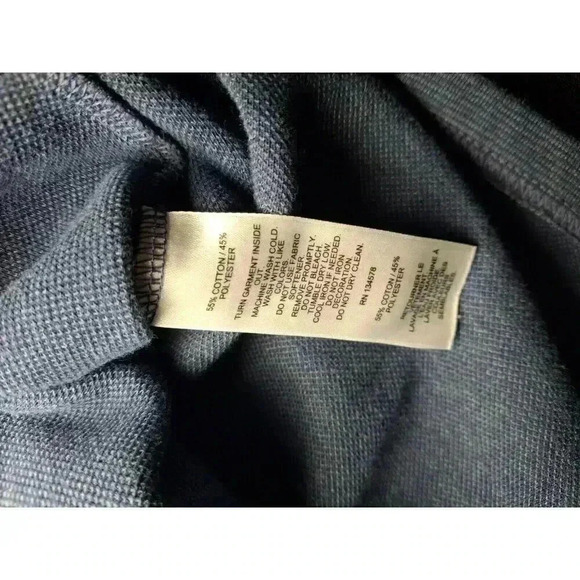 Vineyard Vines L Mens Performance Blue Quarter Zip Pockets - Picture 11 of 12